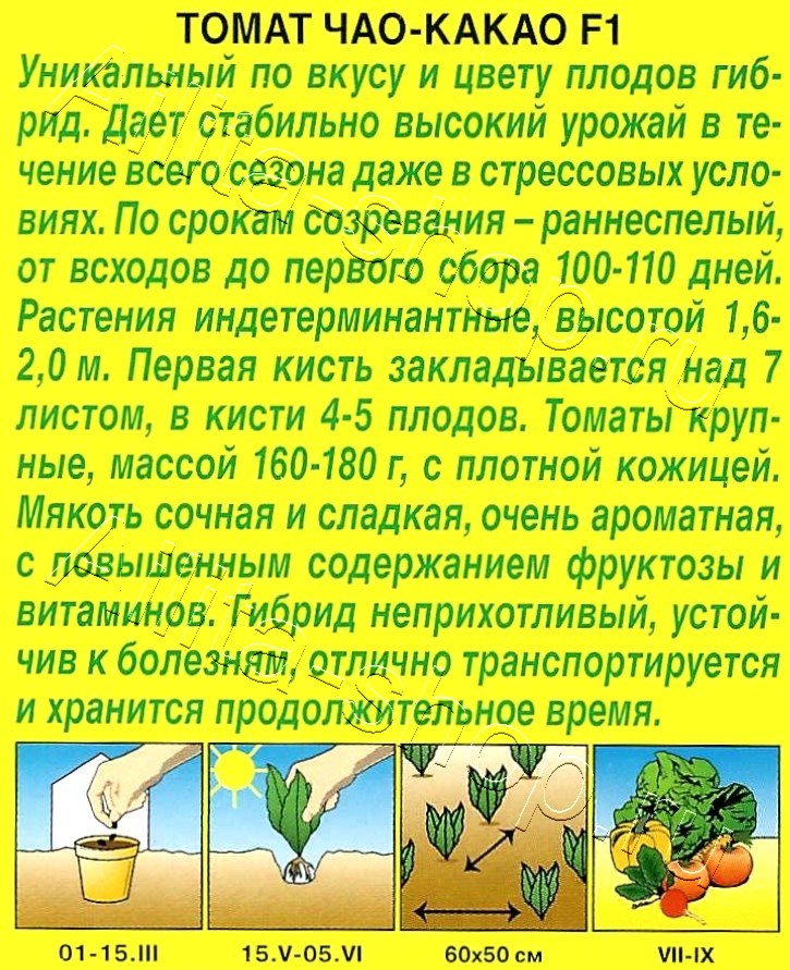 Томат Чао-какао F1 0,05г