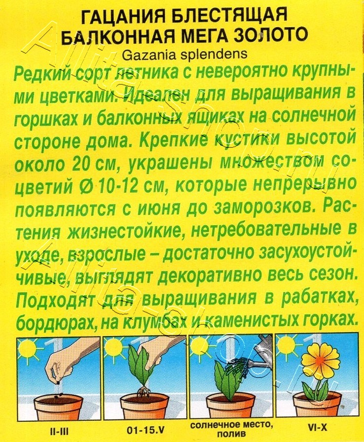 Гацания Балконная мега золото 4шт