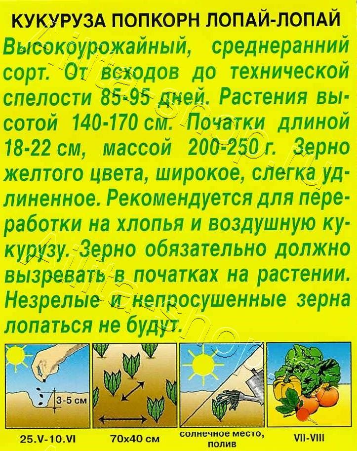 Кукуруза попкорн Лопай-лопай 7г