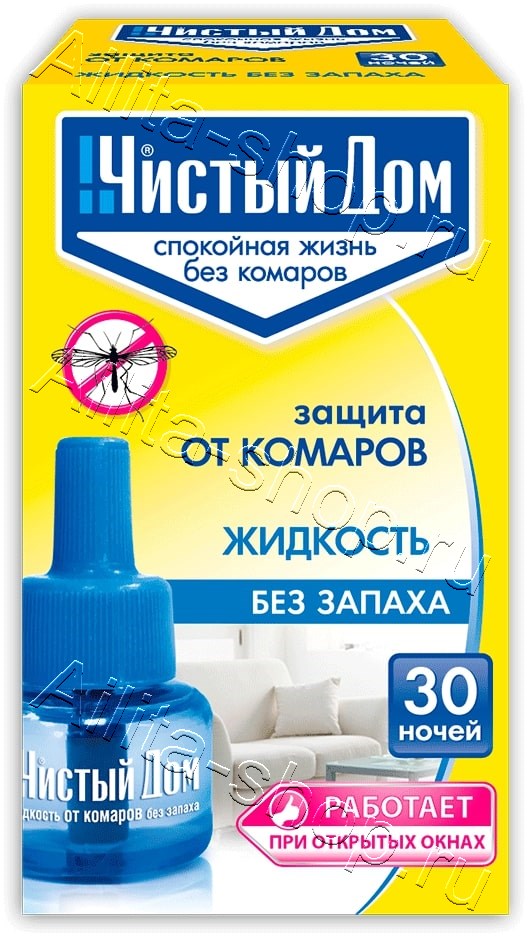 Жидкость от комаров (30 ночей) 1шт