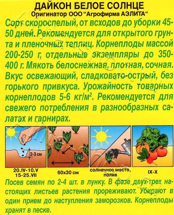 Дайкон Белое солнце 1г