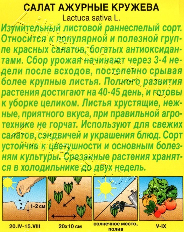 Салат Ажурные кружева 0,1г