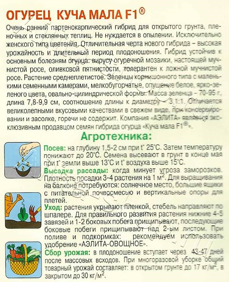 Огурец Куча мала F1 10шт