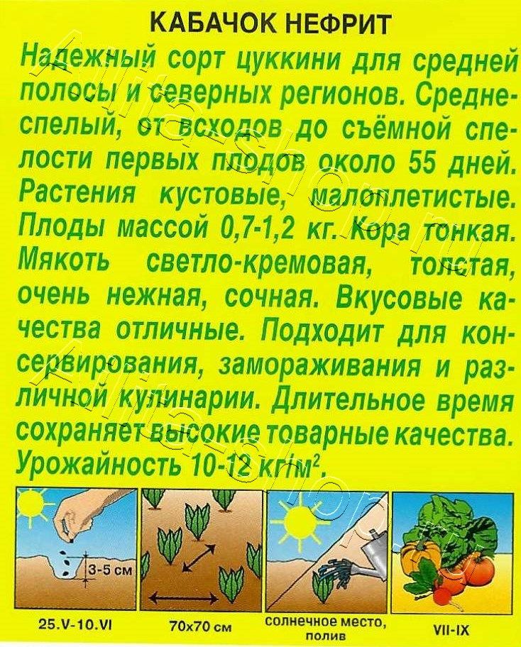 Кабачок цуккини Нефрит 2г