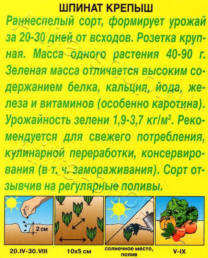 Шпинат Крепыш 2г