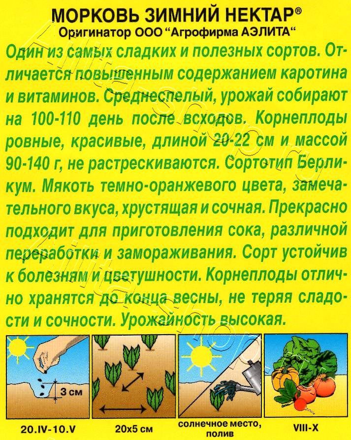 Морковь Зимний нектар 2г