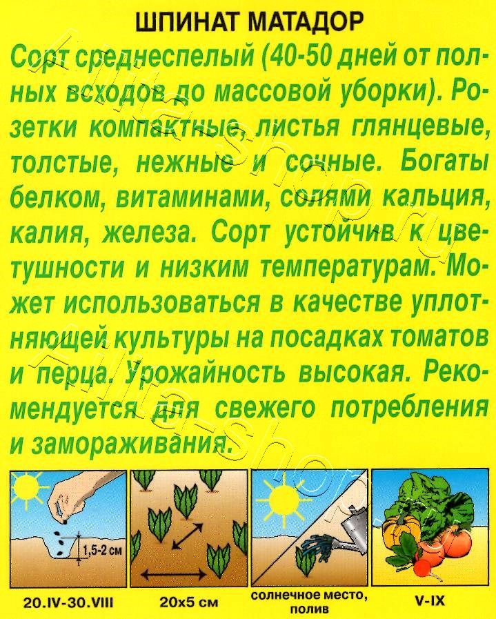 Шпинат Матадор 3г