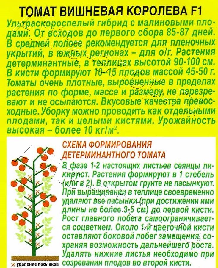 Томат Вишневая королева F1 15шт