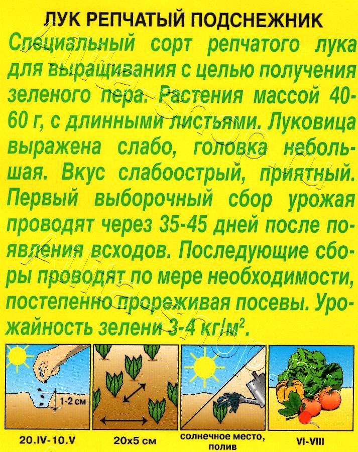 Лук репчатый Подснежник 0,5г