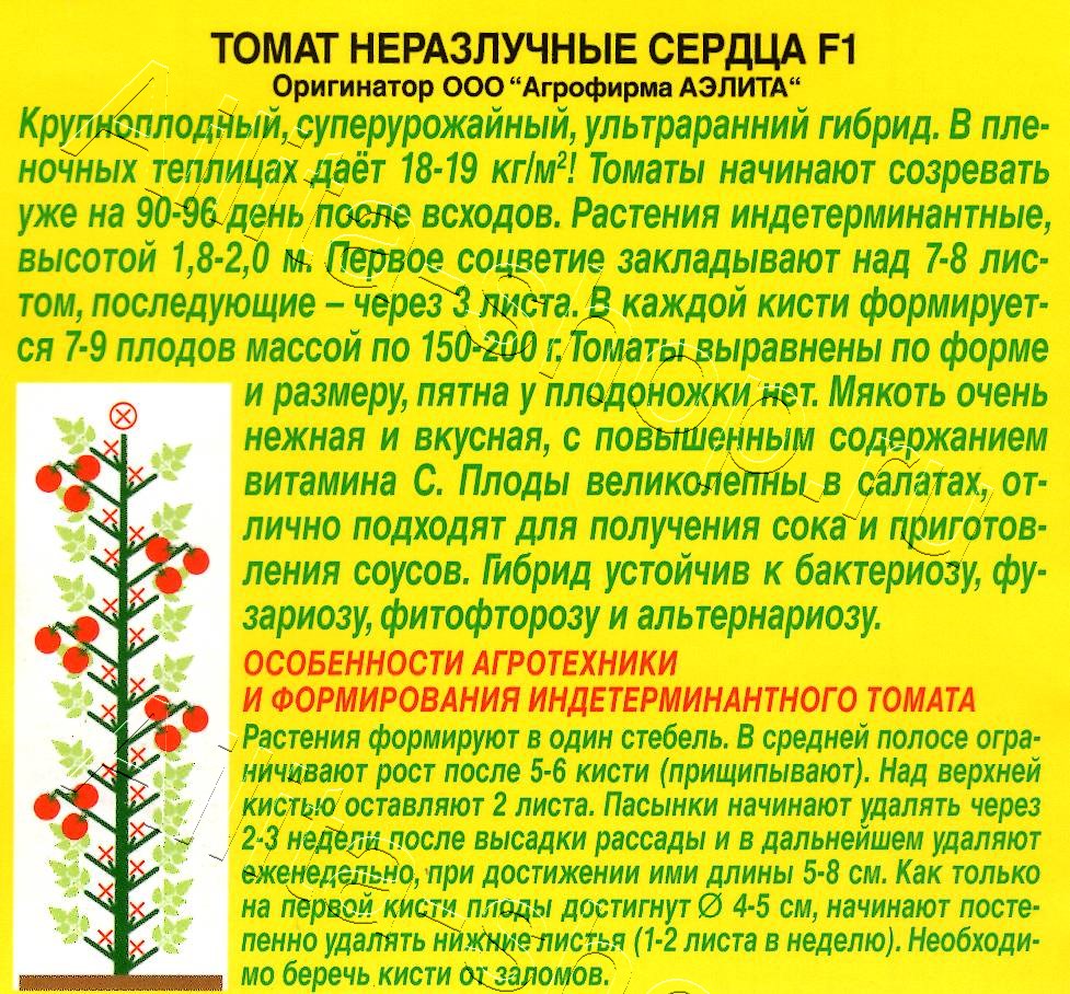 Томат Неразлучные сердца F1 15шт