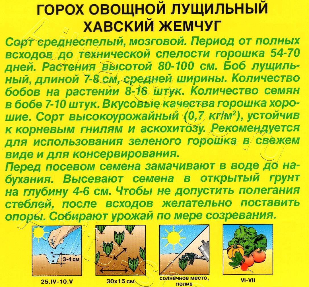 Горох овощной Хавский Жемчуг 25г