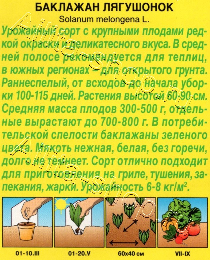 Баклажан Лягушонок 0,1г