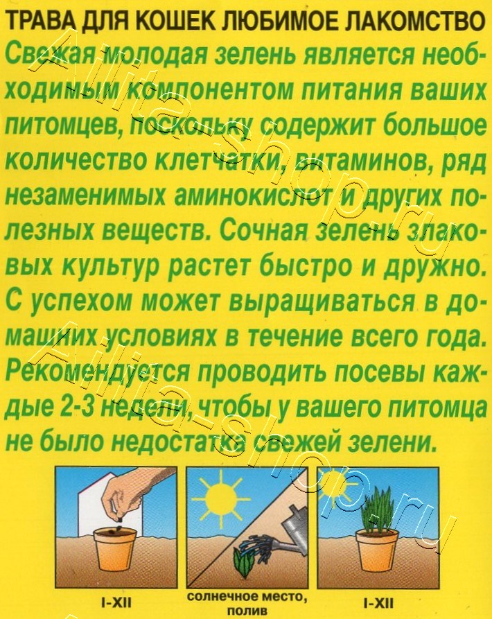 Трава для кошек Любимое лакомство 10г