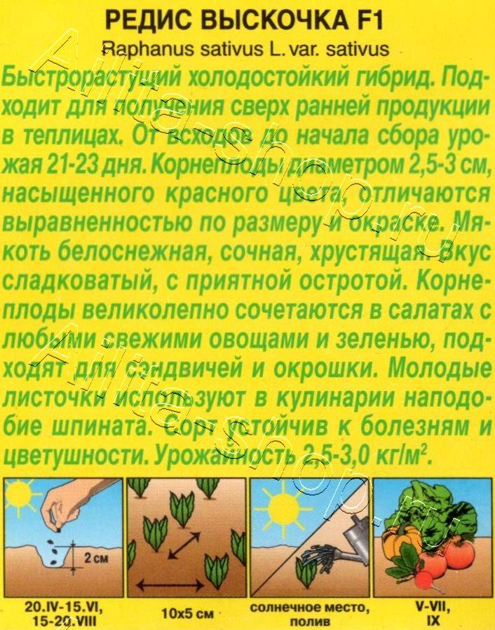 Редис Выскочка F1 1г