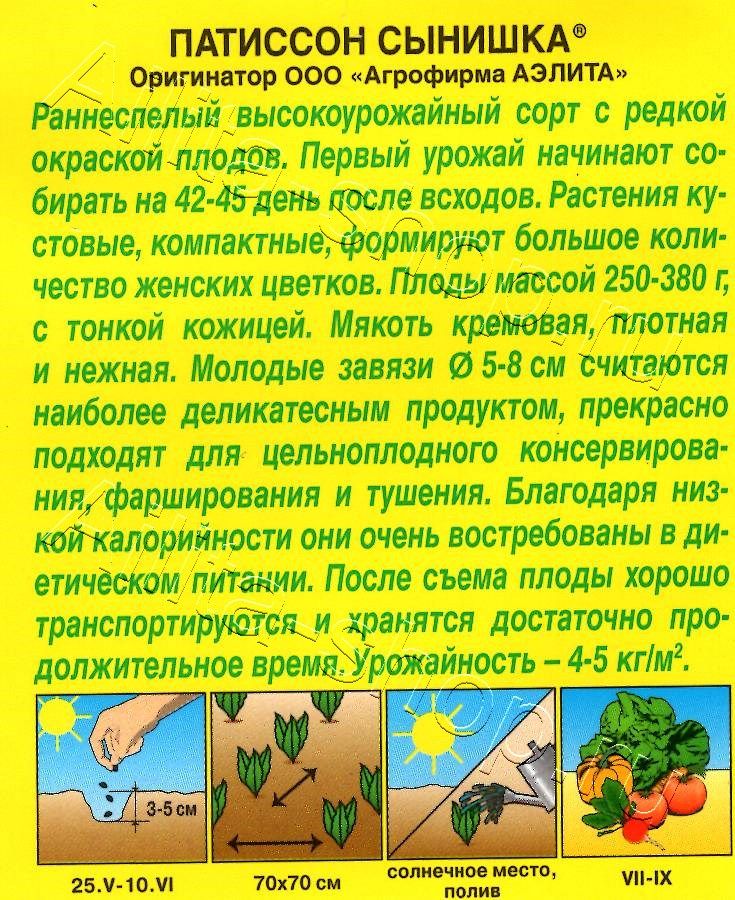 Патиссон Сынишка 1г