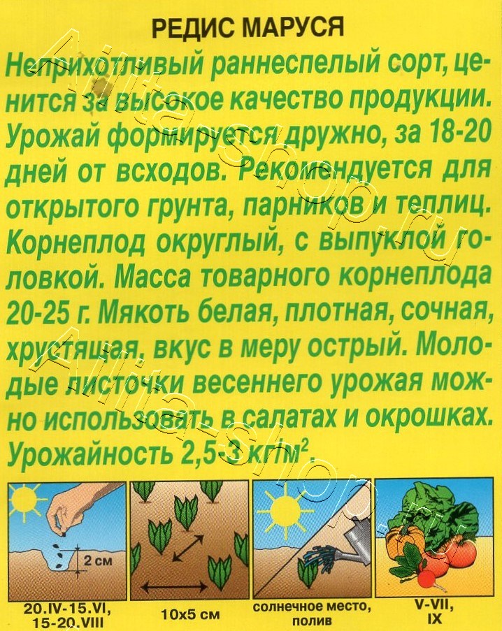 Редис Маруся 2г