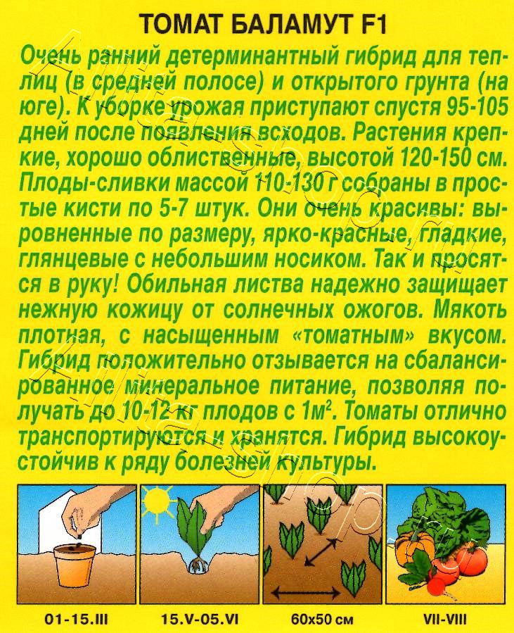 Томат Баламут F1 20шт