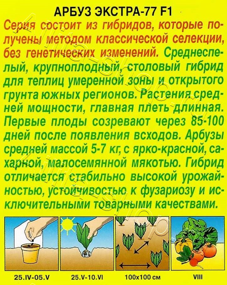 Арбуз Экстра-77 F1 1г