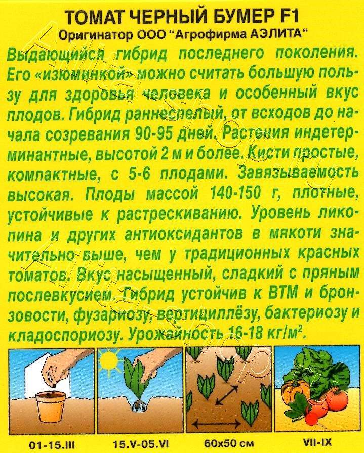 Томат Черный бумер F1 15шт