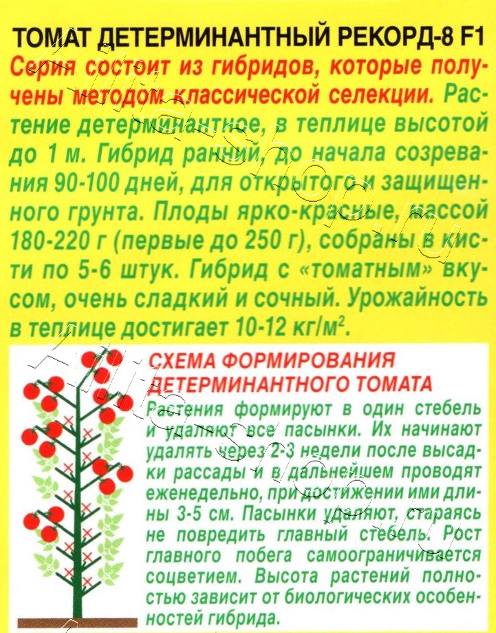 Томат Рекорд-8 F1 20шт