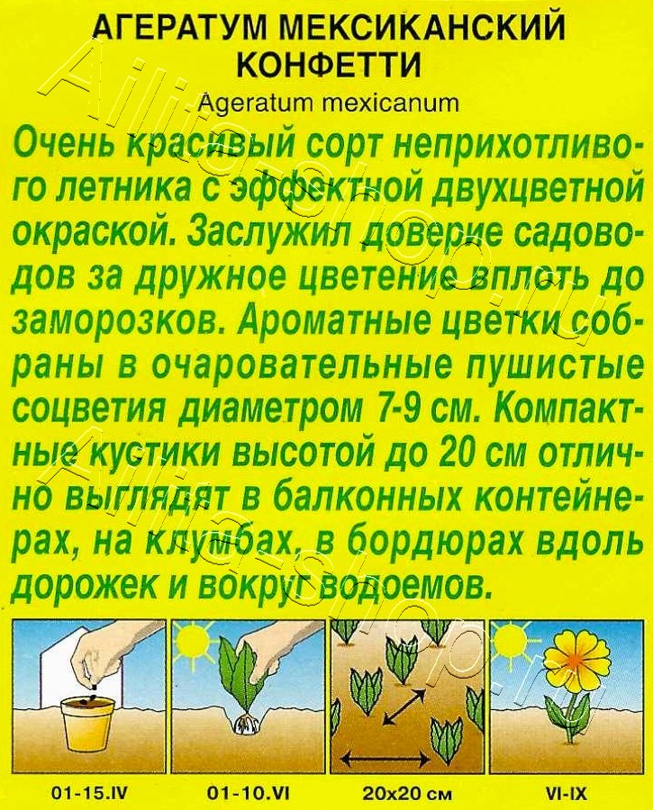 Агератум Конфетти 0,05г