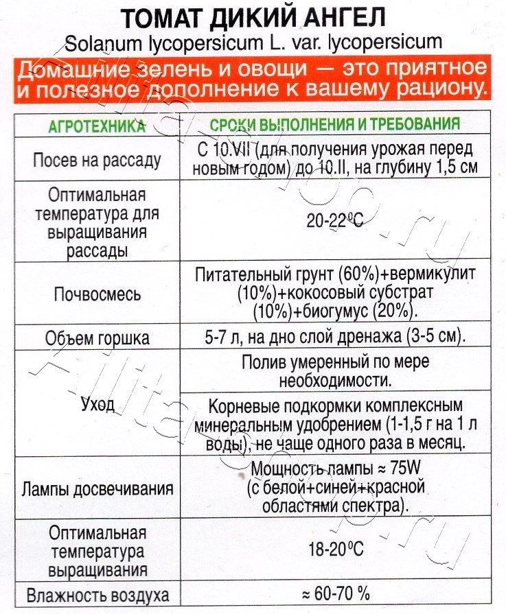 Томат Дикий ангел 10шт