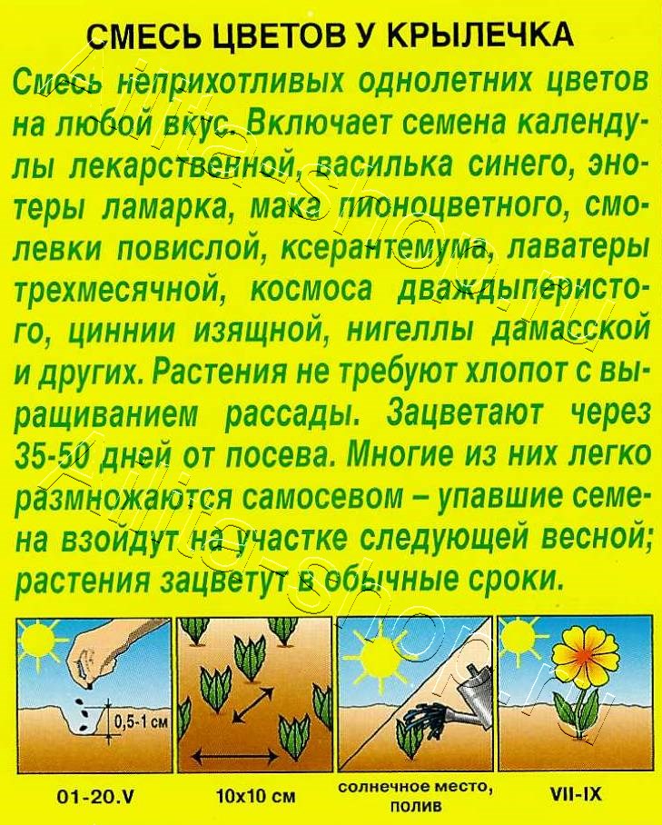 Смесь цветов У крылечка 2г