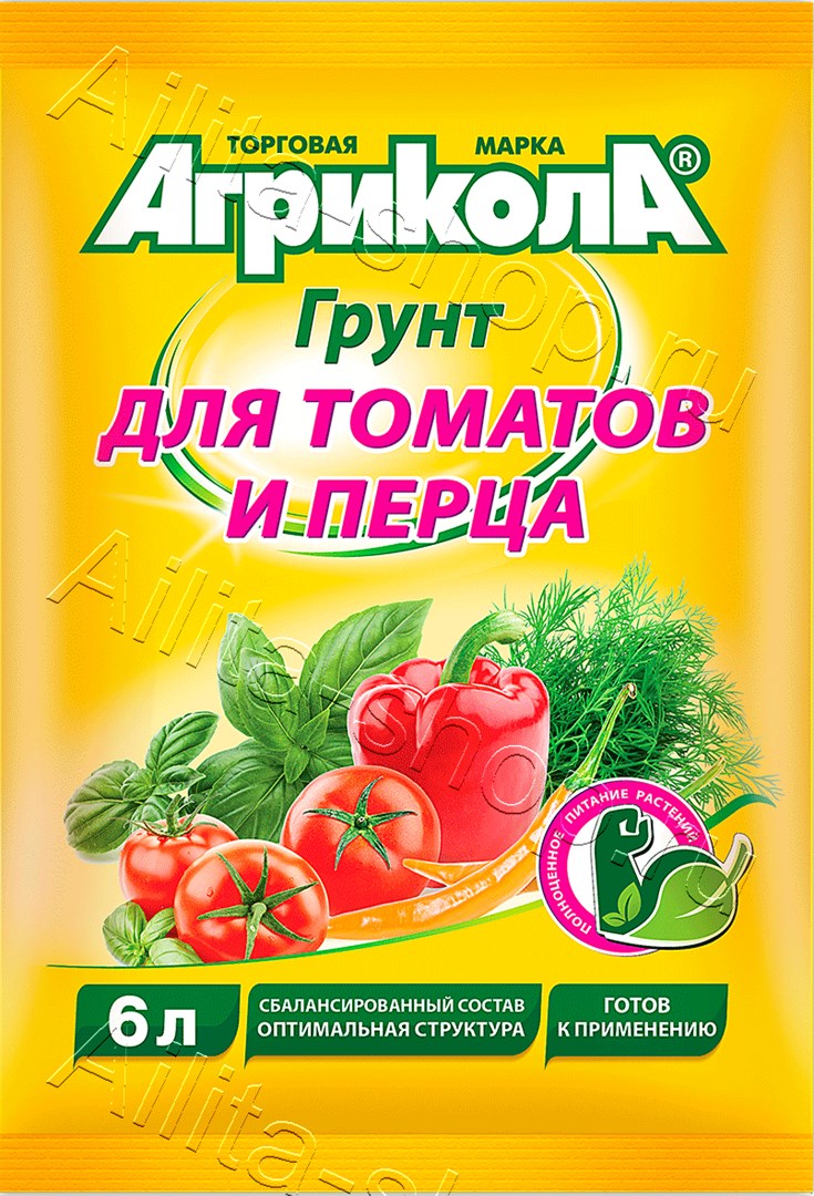 Грунт "Для томатов и перца" 6л