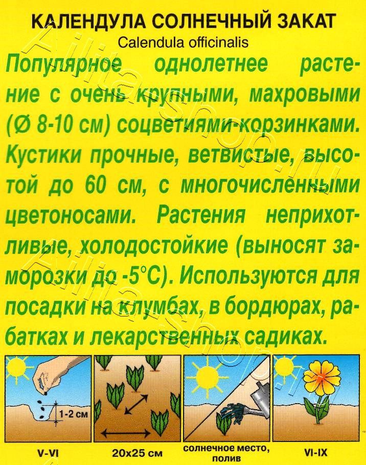 Календула Солнечный закат 0,3г