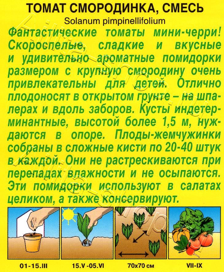 Томат Смородинка, смесь 20шт