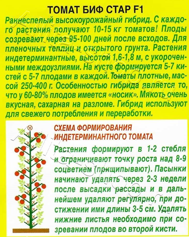 Томат БИФ Стар F1 15шт