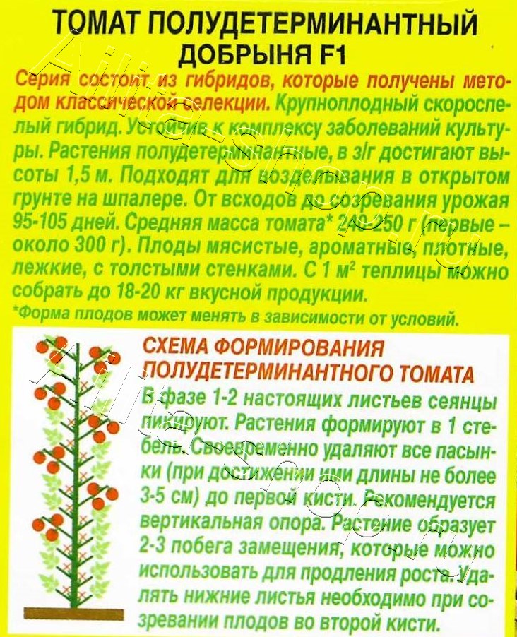 Томат Добрыня F1 20шт