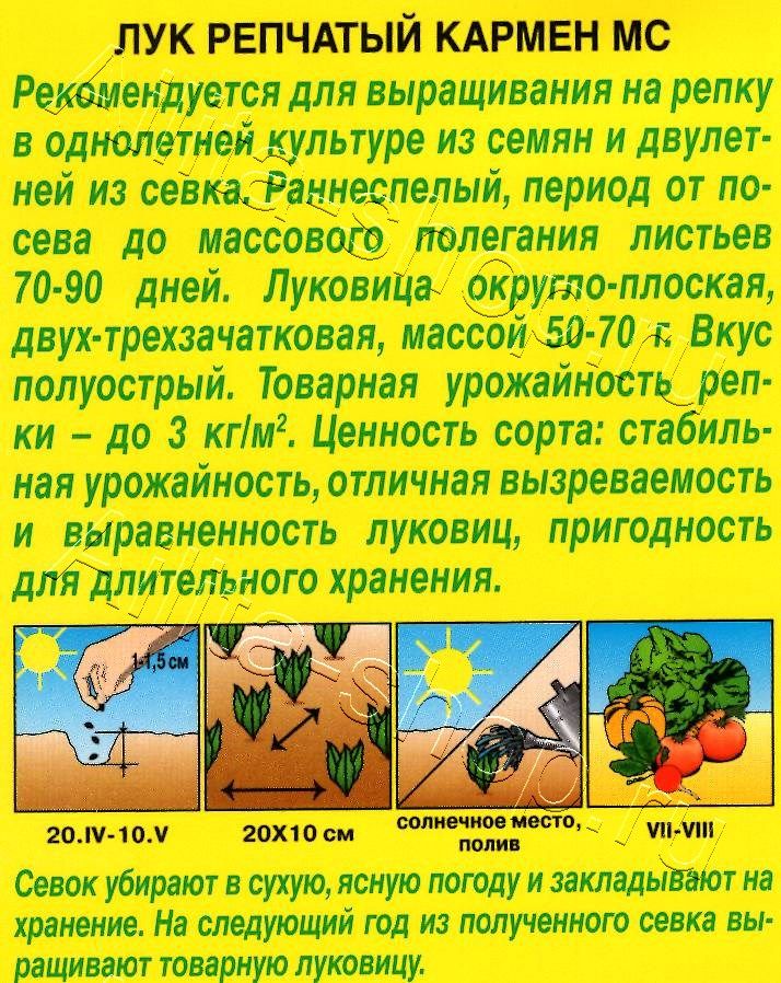 Лук репчатый Кармен МС 0,5г