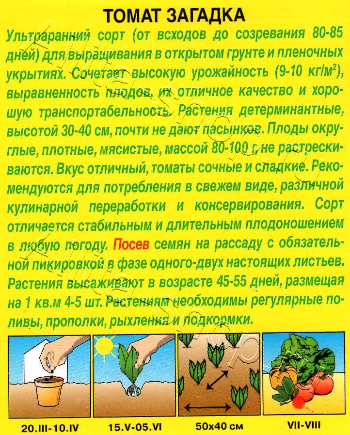 Томат Загадка 20шт