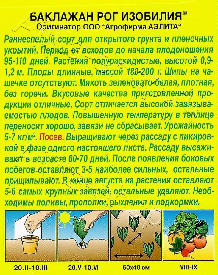 Баклажан Рог изобилия 0,1г