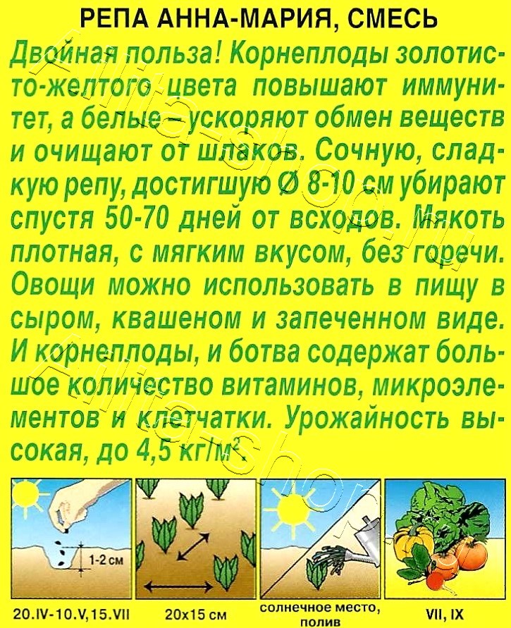 Репа Анна-Мария, смесь 1г