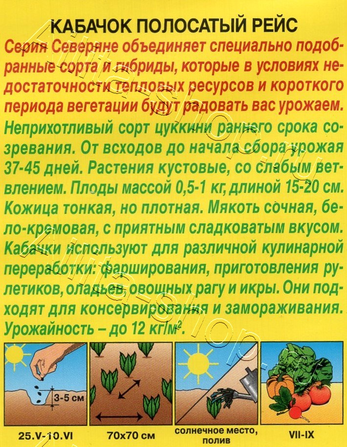 Кабачок цуккини Полосатый рейс 1г