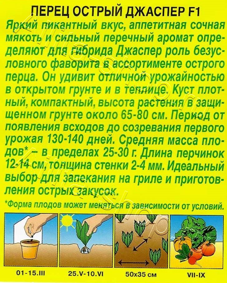 Перец острый Джаспер F1 5шт