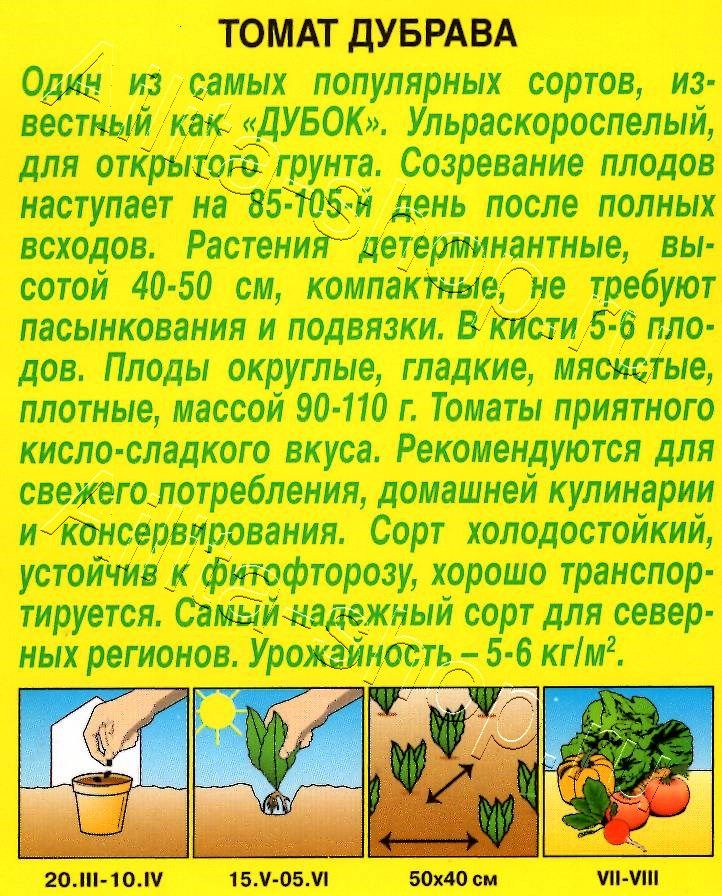 Томат Дубрава 0,2г