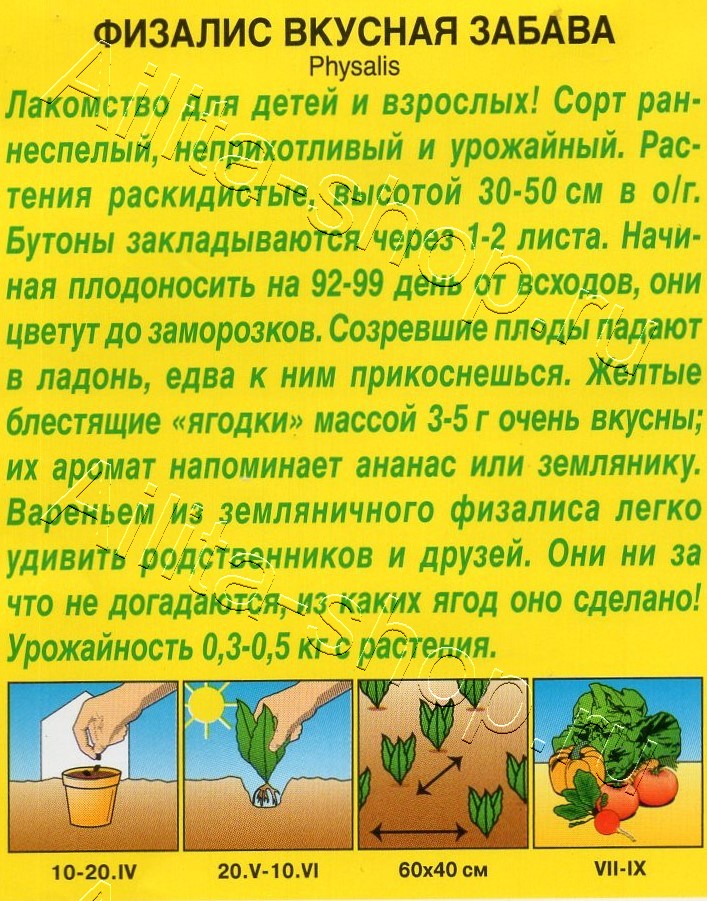 Физалис Вкусная забава 0,2г