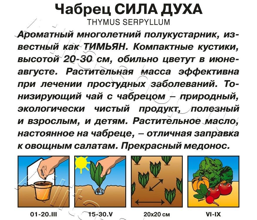 Чабрец Сила духа 0,05г