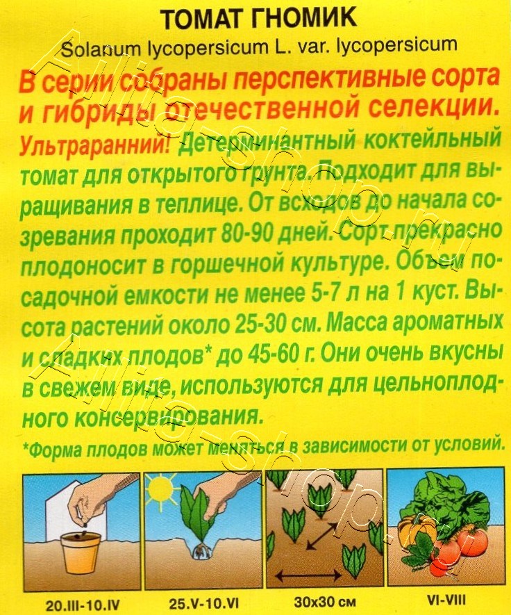 Томат Гномик 20шт