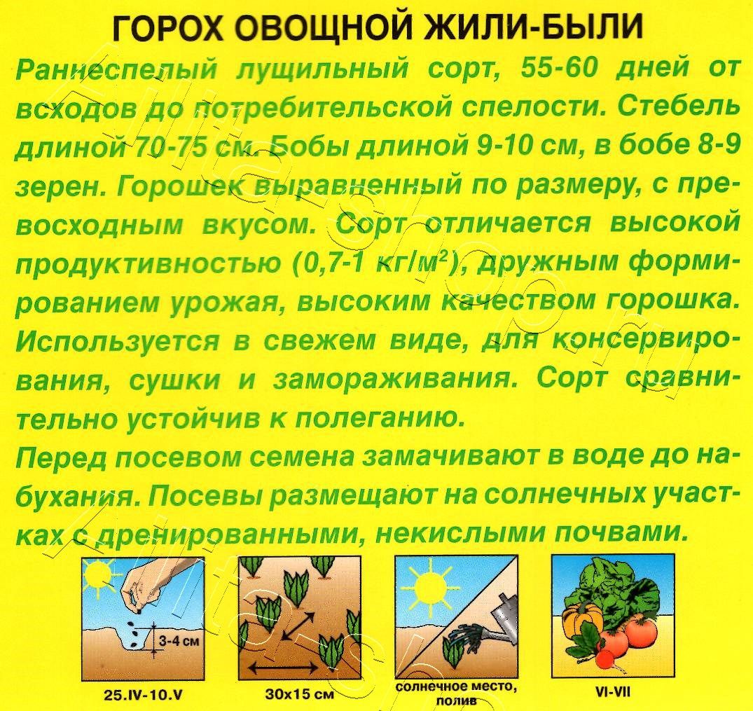 Горох овощной Жили-были 25г