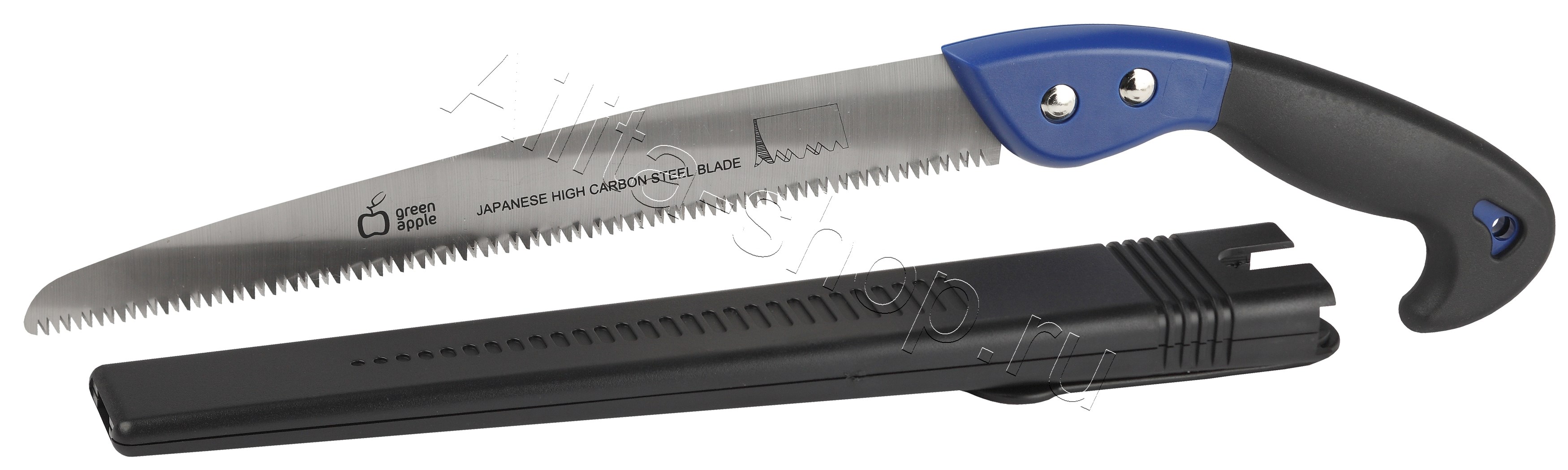 Пила профессиональная, садовая с чехлом Green apple 1шт