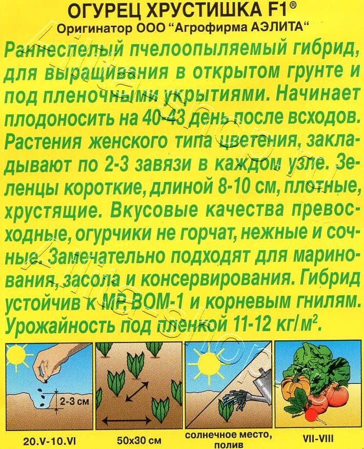 Огурец Хрустишка F1 10шт