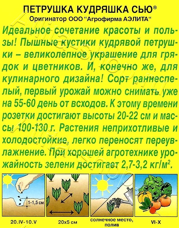 Петрушка кудрявая Кудряшка Сью 2г