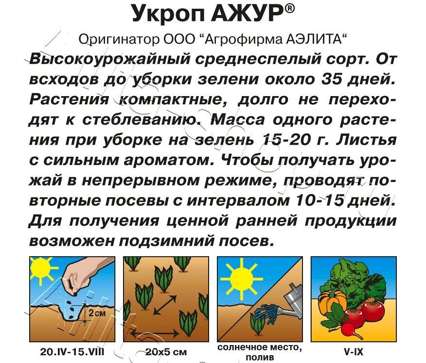 Укроп Ажур 2г