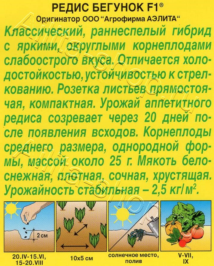 Редис Бегунок F1 1г