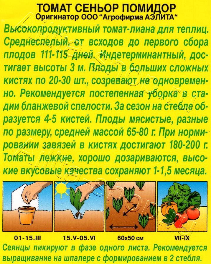 Томат Сеньор помидор 20шт