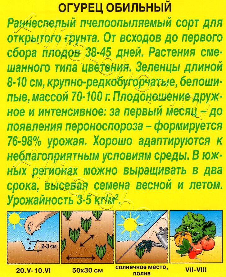 Огурец Обильный 10шт